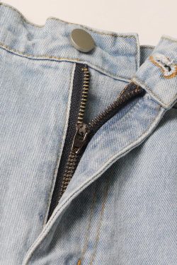 Y2K Embellished Cut-Out Jeans - Retro Style Grunge Outfits