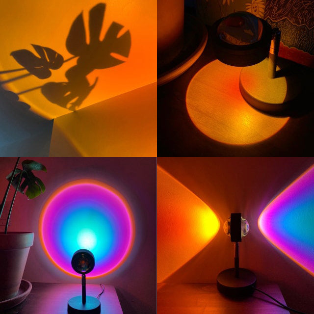 12 Colors Sunset Projector - Aesthetic Room Decor for Y2K, Coquette, and Grunge Styles