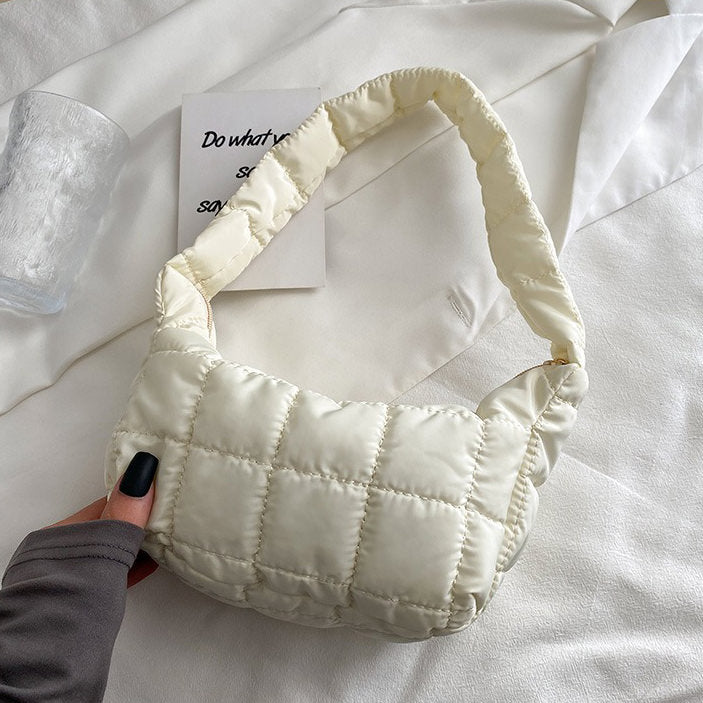 Chic Y2K Fashion Puffer Shoulder Bag - Perfect for Coquette Aesthetic & Grunge Style