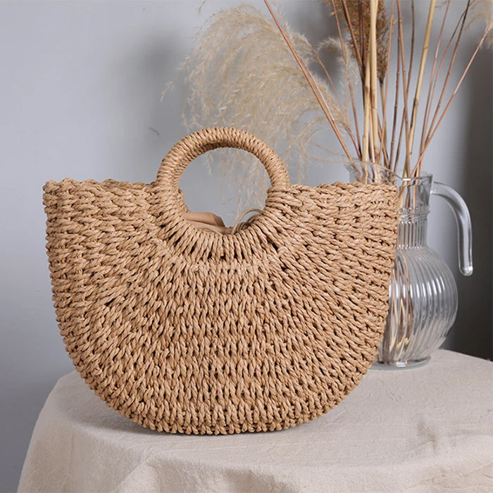 Cottagecore Aesthetic Straw Bag for Vintage Vibes | Perfect for Y2K Fashion Lovers
