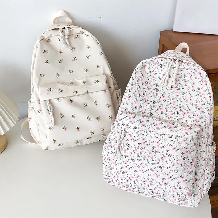 Cottagecore Floral Backpack | Y2K Aesthetic Bag for Cute Outfits & Aesthetic Photos