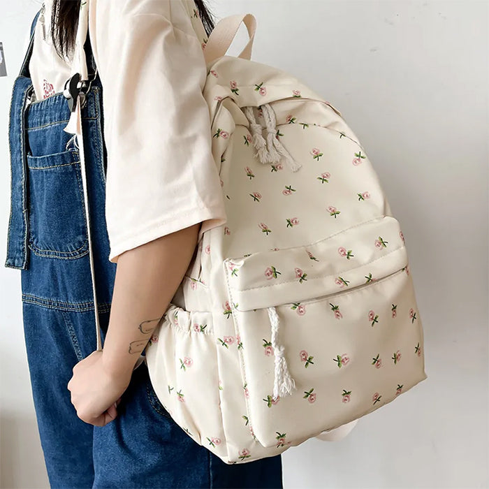 Cottagecore Floral Backpack | Y2K Aesthetic Bag for Cute Outfits & Aesthetic Photos