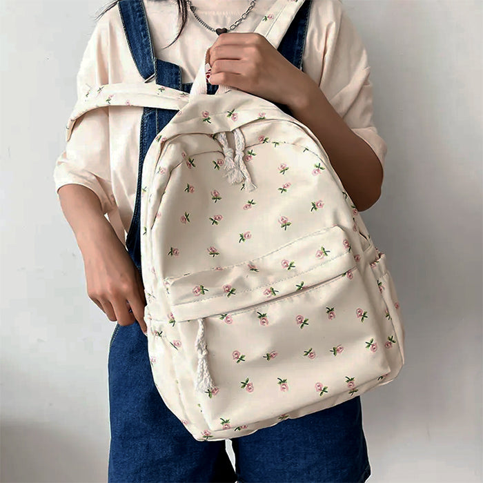 Cottagecore Floral Backpack | Y2K Aesthetic Bag for Cute Outfits & Aesthetic Photos