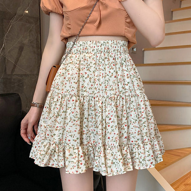 Cottagecore Floral Cargo Skirt - Y2K Aesthetic, Grunge Style, Cute Tops & Comfy Vibes