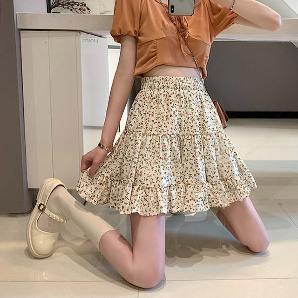 Cottagecore Floral Cargo Skirt - Y2K Aesthetic, Grunge Style, Cute Tops & Comfy Vibes