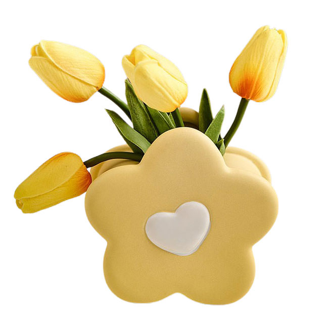 Danish Pastel Ceramic Flower Vase - Y2K Aesthetic Home Decor for Cute and Cozy Spaces
