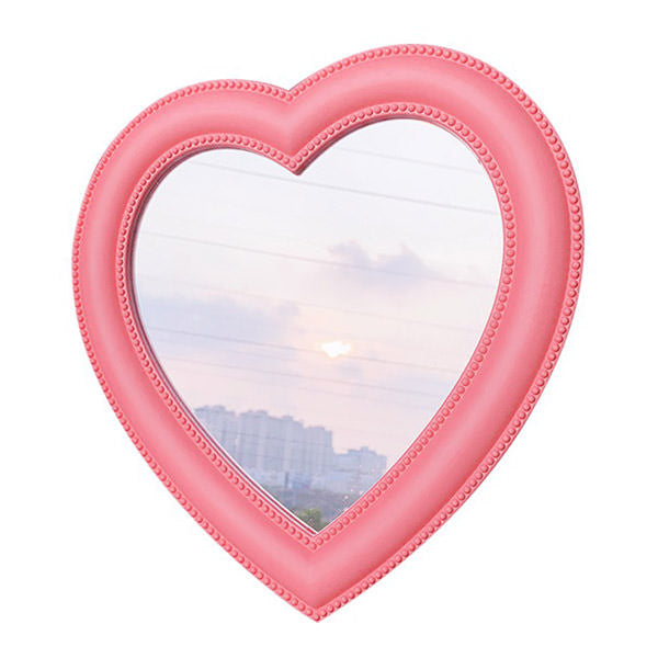 Heart Decorative Mirror - Y2K Aesthetic Home Decor for Cute and Cozy Aesthetic Rooms