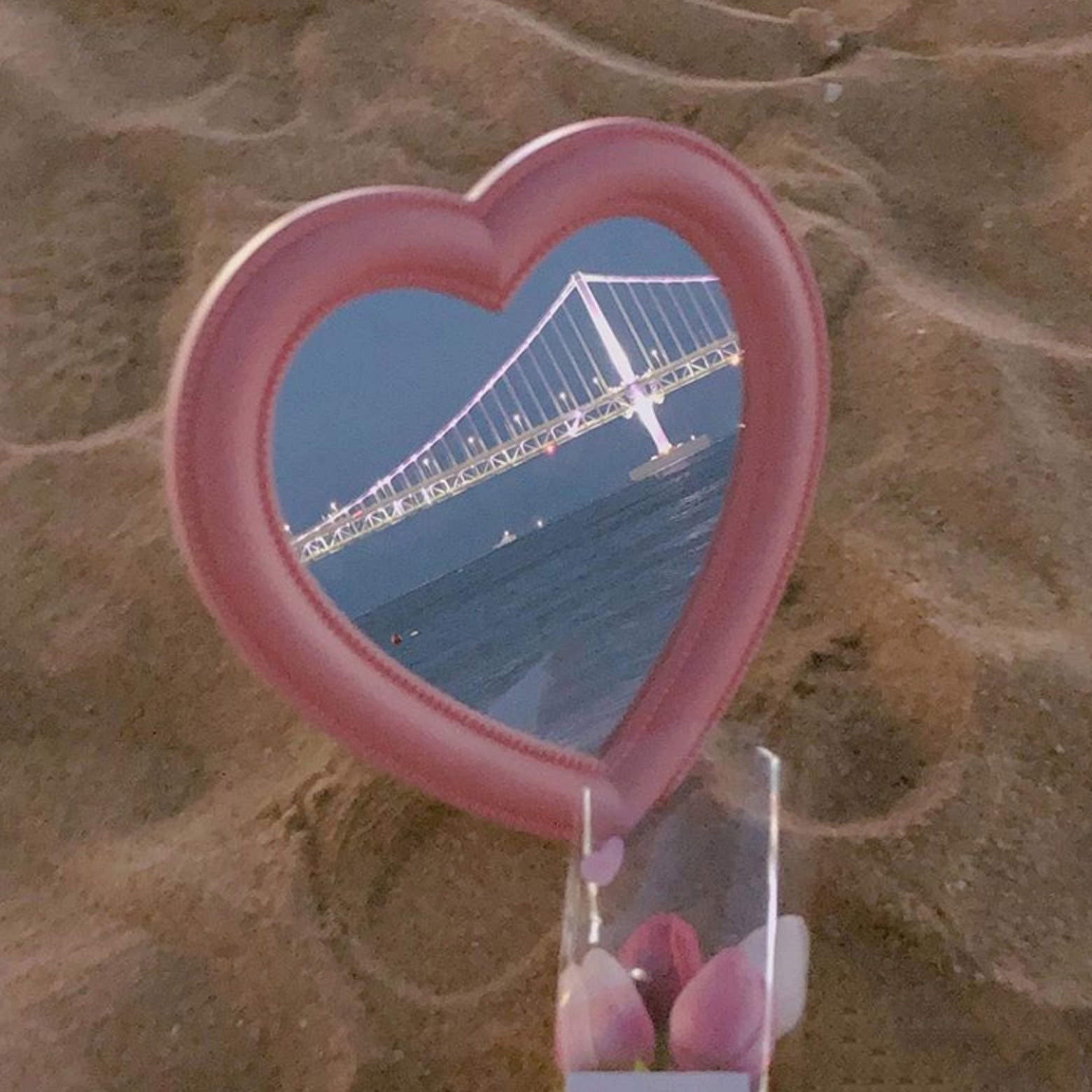 Heart Decorative Mirror - Y2K Aesthetic Home Decor for Cute and Cozy Aesthetic Rooms