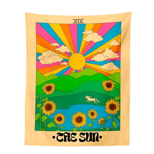 Indie Aesthetic Tarot Wall Tapestry - Y2K Style Decor for Cozy Rooms & Aesthetic Vibes