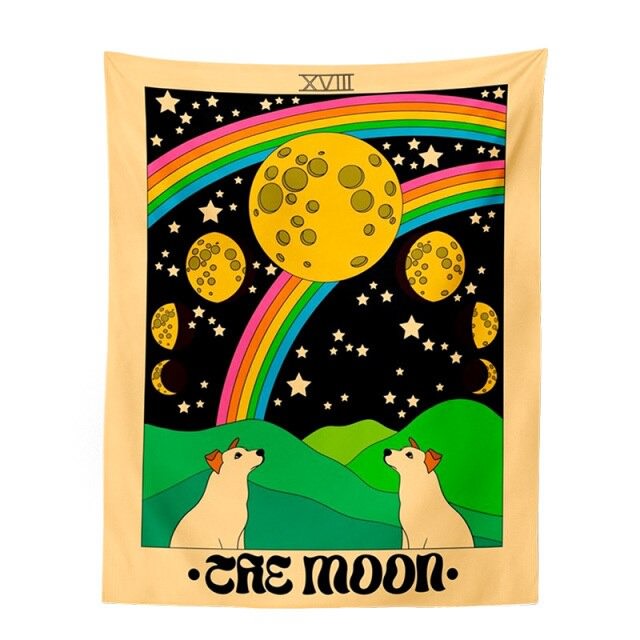 Indie Aesthetic Tarot Wall Tapestry - Y2K Style Decor for Cozy Rooms & Aesthetic Vibes