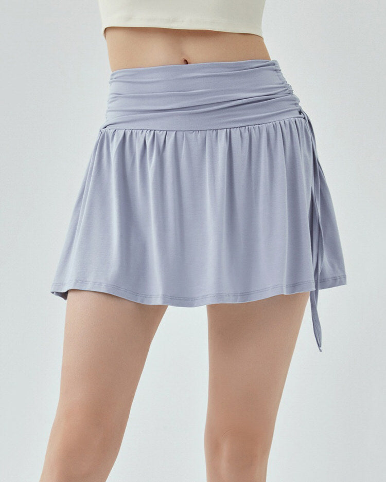 Lavender Y2K Tennis Skirt - Cute Pastel Goth Aesthetic for Grunge & Coquette Styles