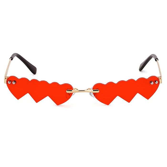 Love Bites Y2K Sunglasses - Retro Aesthetic Shades for Coquette & Grunge Styles