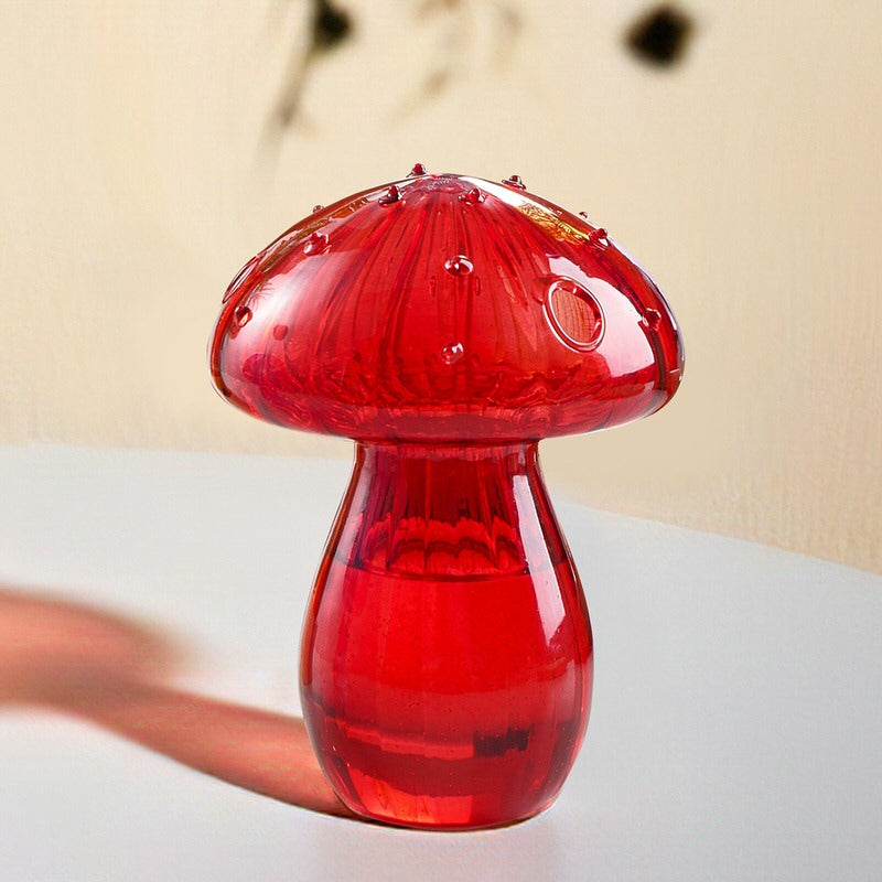 Nordic Mushroom Glass Vase - Vintage Aesthetic Decor for Cottagecore and Y2K Style