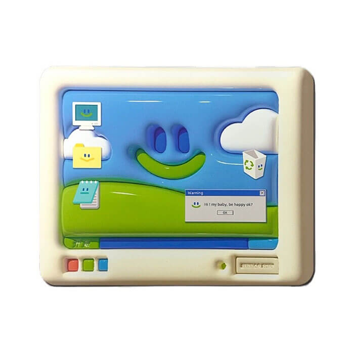 Nostalgic Windows XP Smile Mouse Mat | Y2K Aesthetic, Cute Decor for Grunge & Coquette Styles