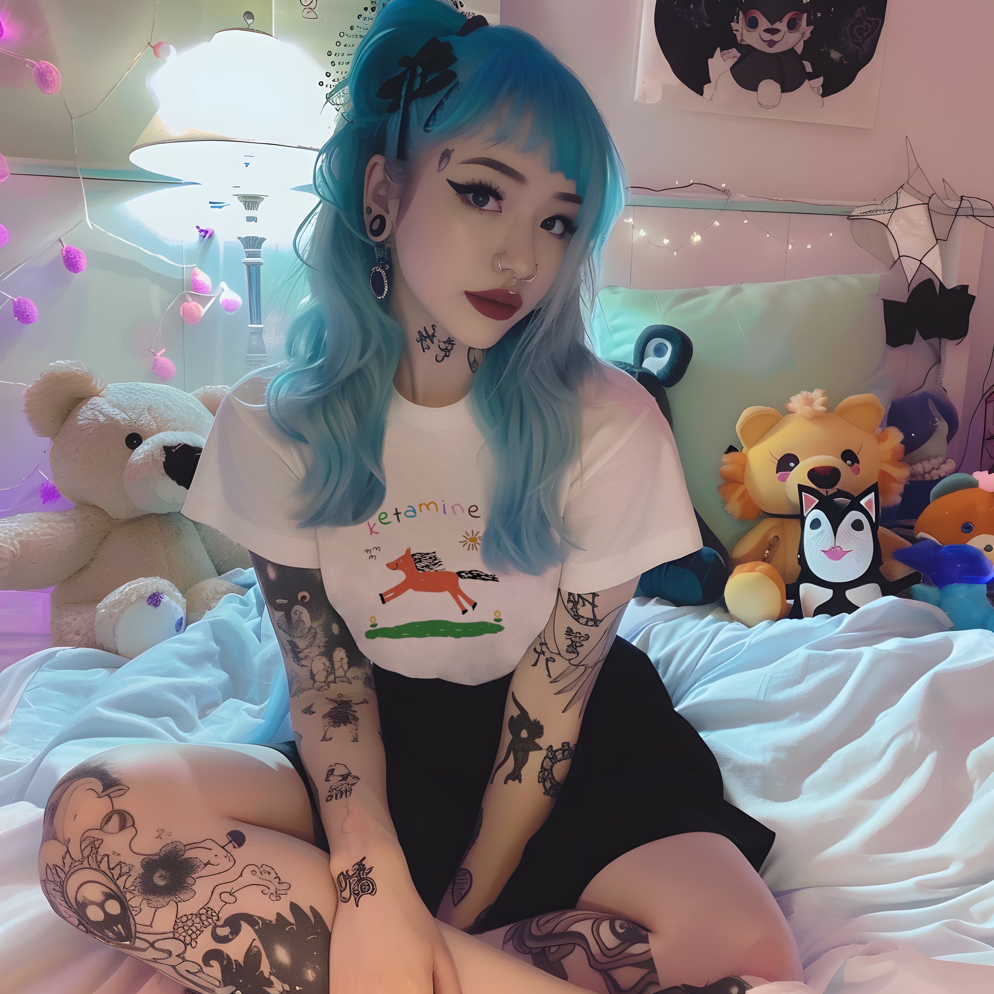Orange Pony Y2K Baby Tee Crop Top - Cute Pastel Goth Aesthetic for Y2K Fashion Lovers