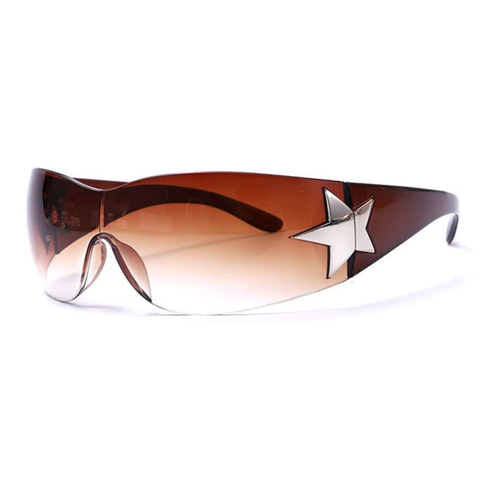 Rock The Scene Y2K Star Glasses - Retro Grunge Aesthetic for Trendy Outfits