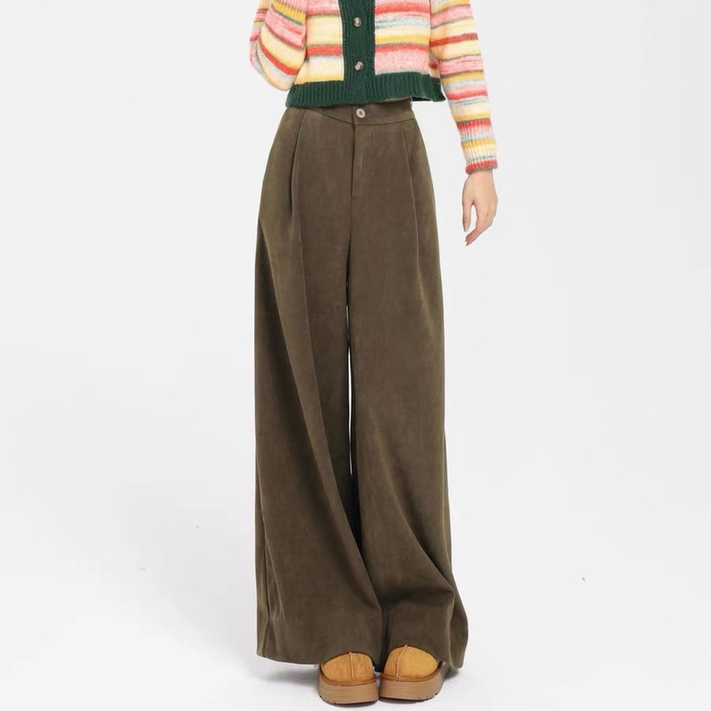 Secret Crush Y2K Wide Leg Cord Pants - Vintage Grunge Aesthetic for Comfy Chic Style