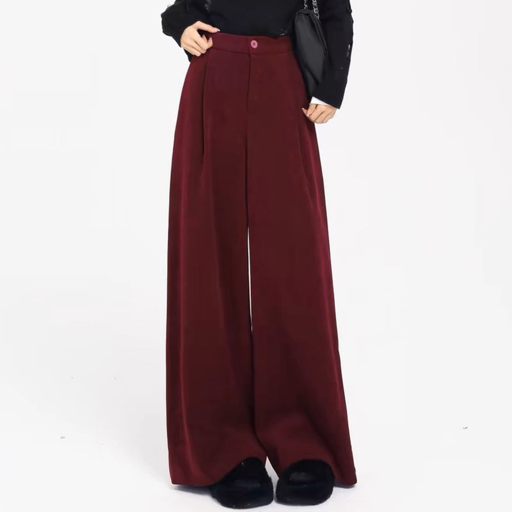 Secret Crush Y2K Wide Leg Cord Pants - Vintage Grunge Aesthetic for Comfy Chic Style