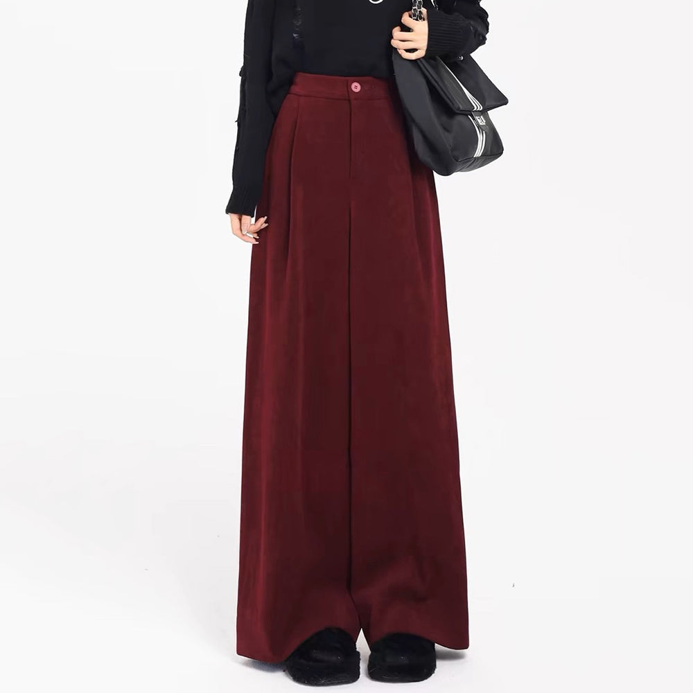 Secret Crush Y2K Wide Leg Cord Pants - Vintage Grunge Aesthetic for Comfy Chic Style