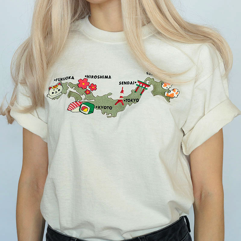 Show Me Japan Tee - Y2K Aesthetic Graphic Top, Cute Comfy Style for Grunge & Coquette Lovers