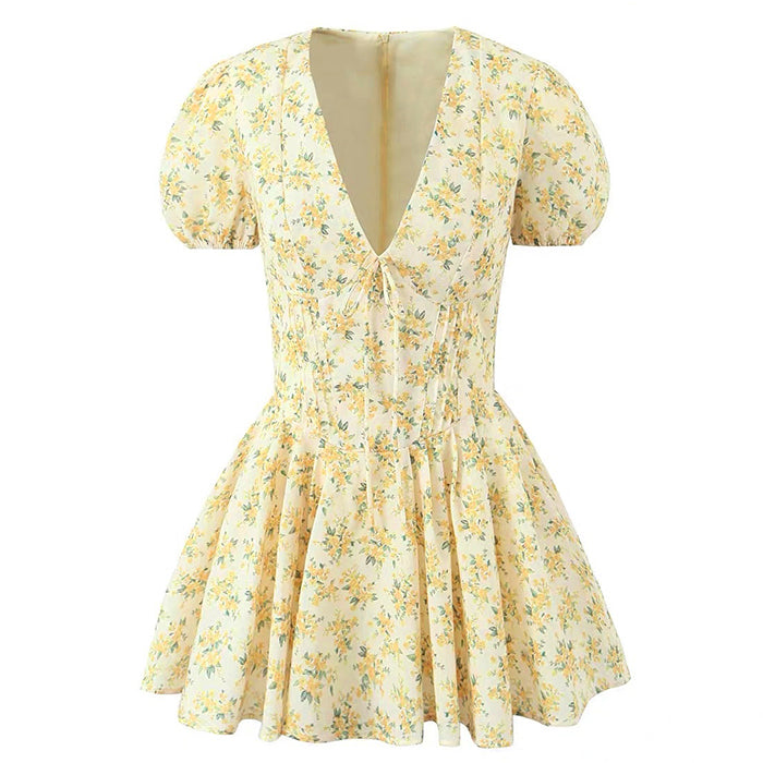 Sunny Afternoon Y2K Cottagecore Floral Dress - Cute Pastel Aesthetic for Every Occasion