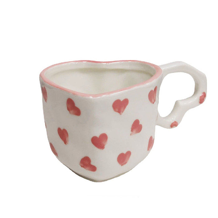 Sweetheart Ceramic Cup - Y2K Aesthetic, Coquette Style, Cute Pastel Goth Design