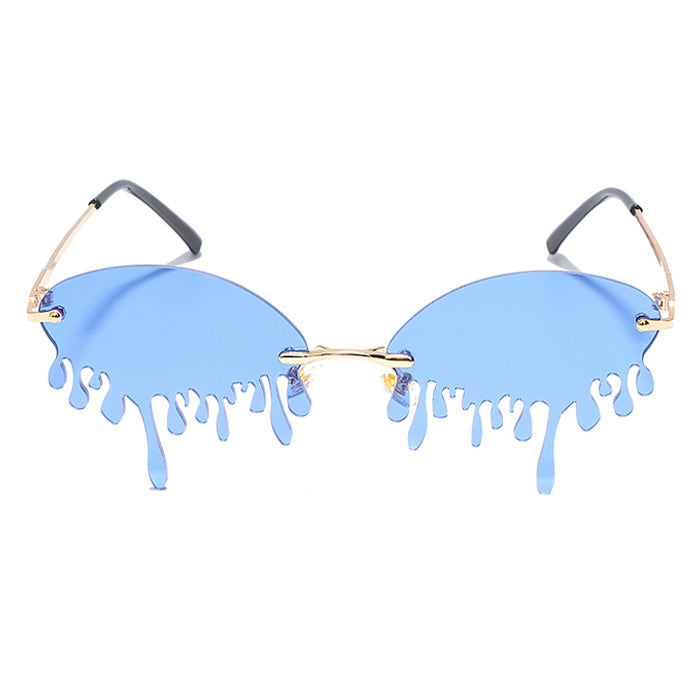 Trendy Y2K Teardrop Sunglasses for Coquette Aesthetic & Grunge Style Lovers