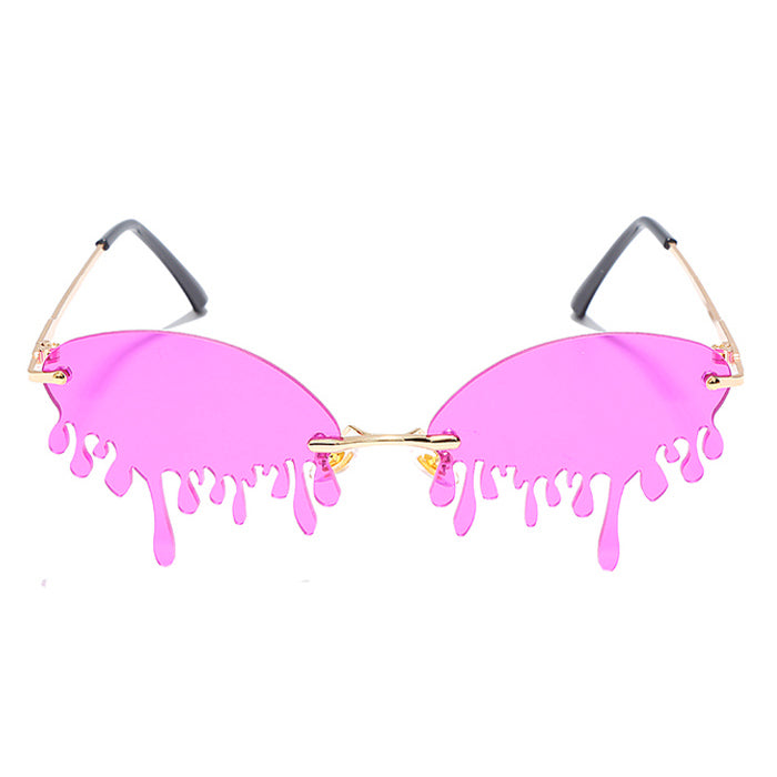 Trendy Y2K Teardrop Sunglasses for Coquette Aesthetic & Grunge Style Lovers