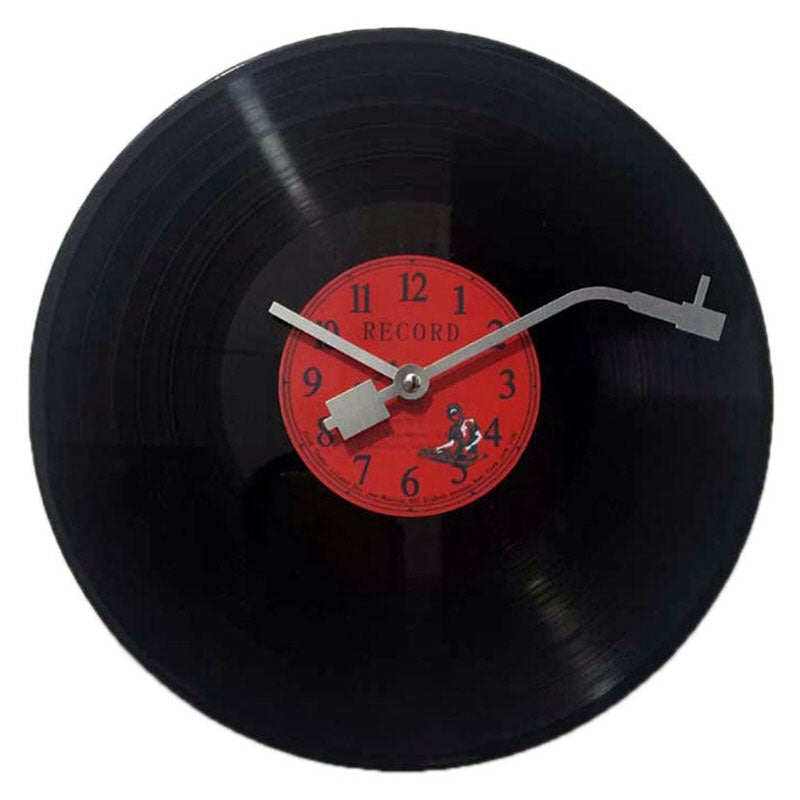 Vintage Aesthetic Vinyl Record Wall Clock - Retro Y2K Decor for Grunge & Coquette Styles