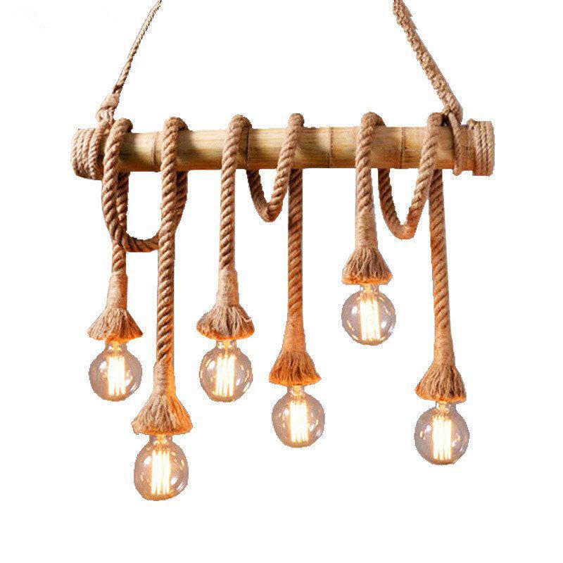 Vintage Rope Pendant Light - Y2K Aesthetic Home Decor for Cozy Aesthetic Rooms