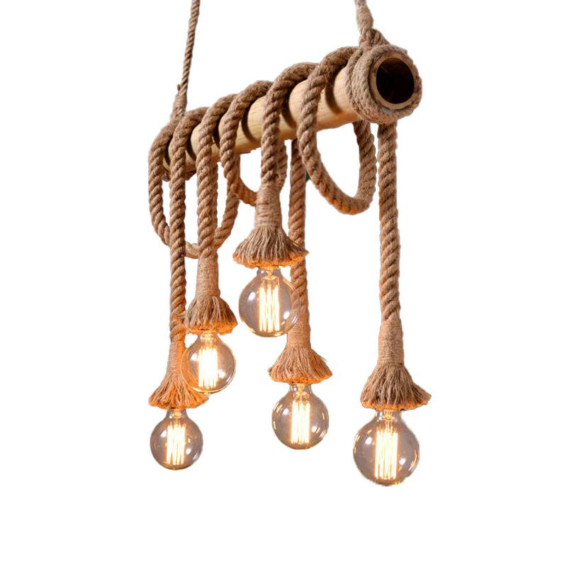 Vintage Rope Pendant Light - Y2K Aesthetic Home Decor for Cozy Aesthetic Rooms