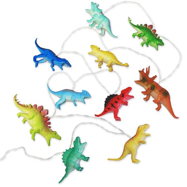 Y2K Aesthetic Dinosaur String Lights for Cute Room Decor, Pastel Goth & Coquette Style