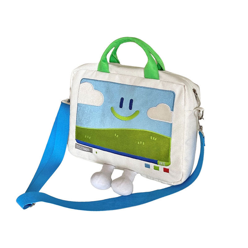 Y2K Aesthetic Embroidery Handbag - Cute Pastel Goth & Coquette Style for Trendy Looks