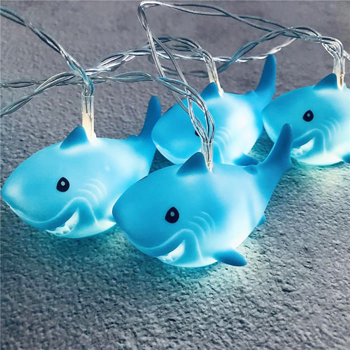 Y2K Aesthetic Shark String Lights for Cute Decor, Grunge Vibes & Cozy Aesthetic Rooms