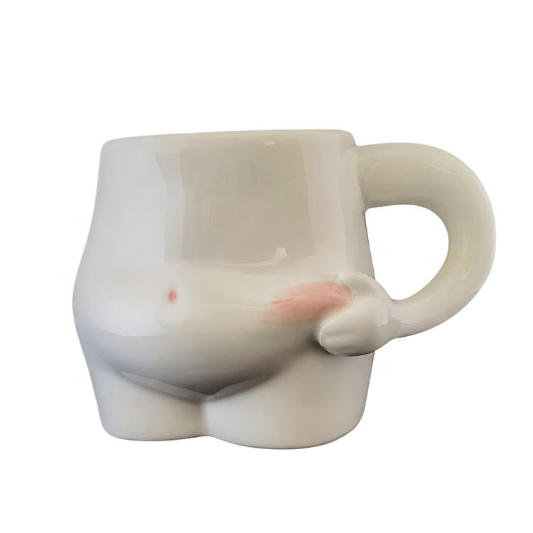 Y2K Aesthetic Yummy Tummy Ceramic Mug - Cute Coquette Style for Cozy Vibes