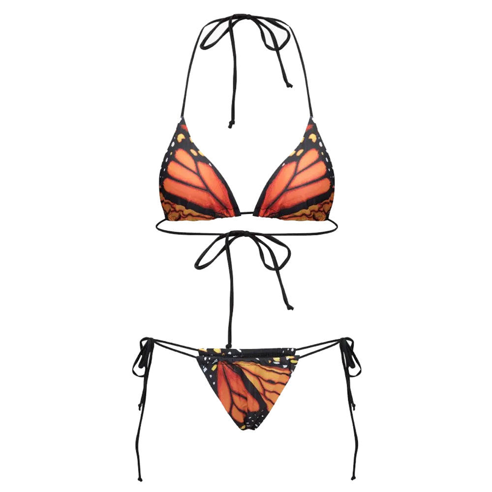 Y2K Butterfly Print Bikini Set - Cute Pastel Goth Swimwear for Coquette Aesthetic Vibes