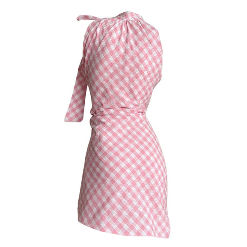 Y2K Cottagecore Gingham Picnic Dress - Cute Pastel Aesthetic for Summer Outings