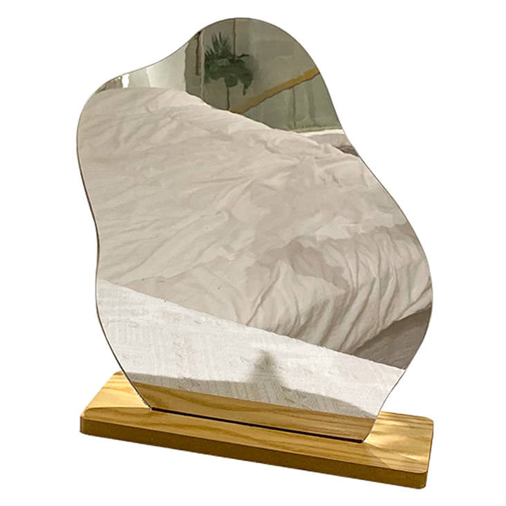 Y2K Fashion Asymmetrical Mirror - Vintage Aesthetic Decor for Grunge & Coquette Styles