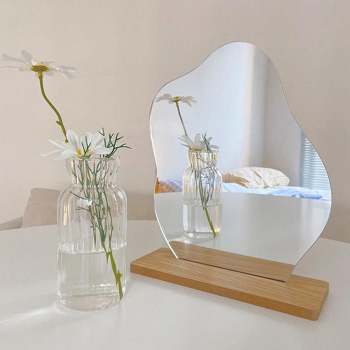 Y2K Fashion Asymmetrical Mirror - Vintage Aesthetic Decor for Grunge & Coquette Styles