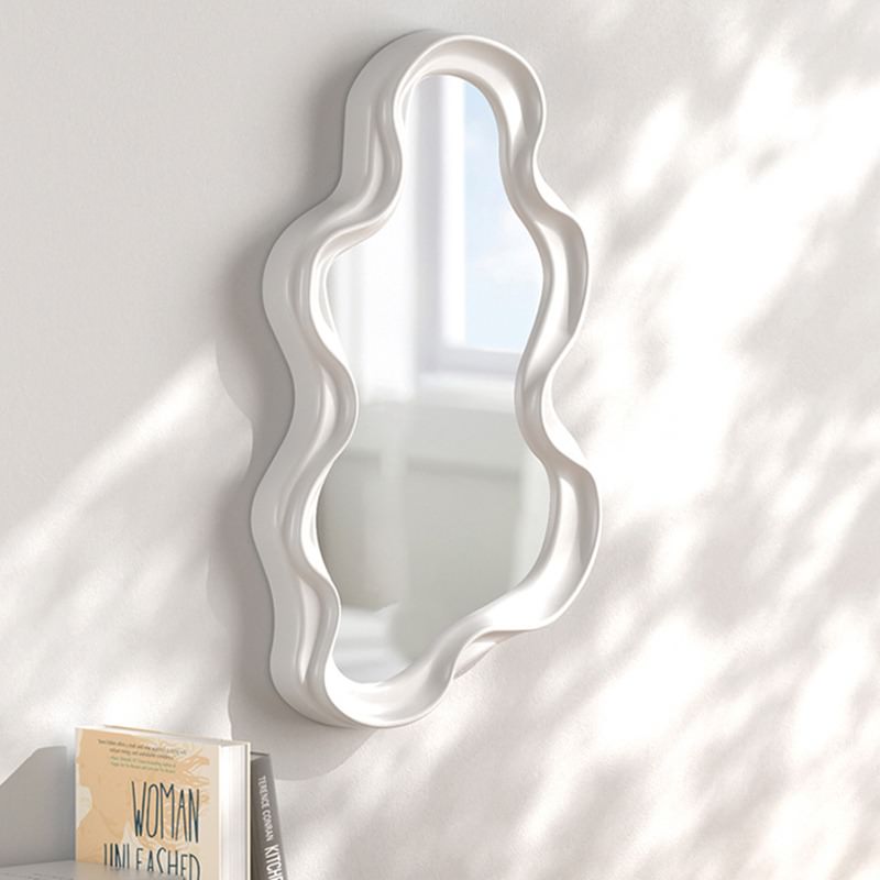 Y2K Fashion Asymmetrical Wavy Mirror - Aesthetic Room Decor for Vintage Vibes