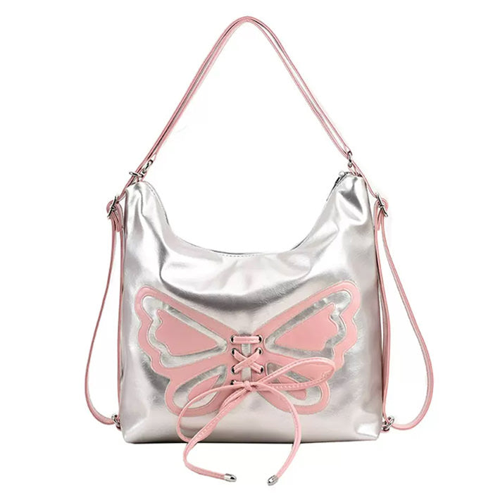 Y2K Fashion Butterfly Aesthetic Handbag - Cute Pastel Goth & Coquette Style Accessory