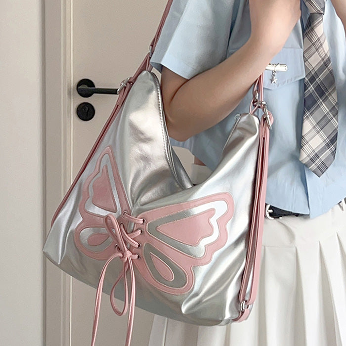 Y2K Fashion Butterfly Aesthetic Handbag - Cute Pastel Goth & Coquette Style Accessory