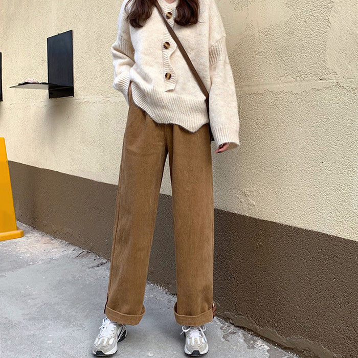Y2K Fashion Cord Pants: Vintage Grunge Aesthetic with Comfy Style for Trendy Outfits