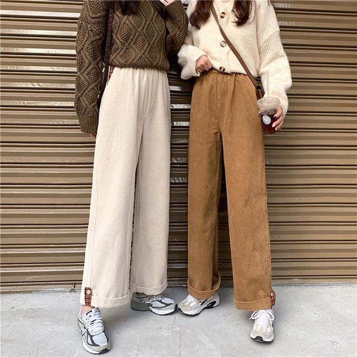 Y2K Fashion Cord Pants: Vintage Grunge Aesthetic with Comfy Style for Trendy Outfits