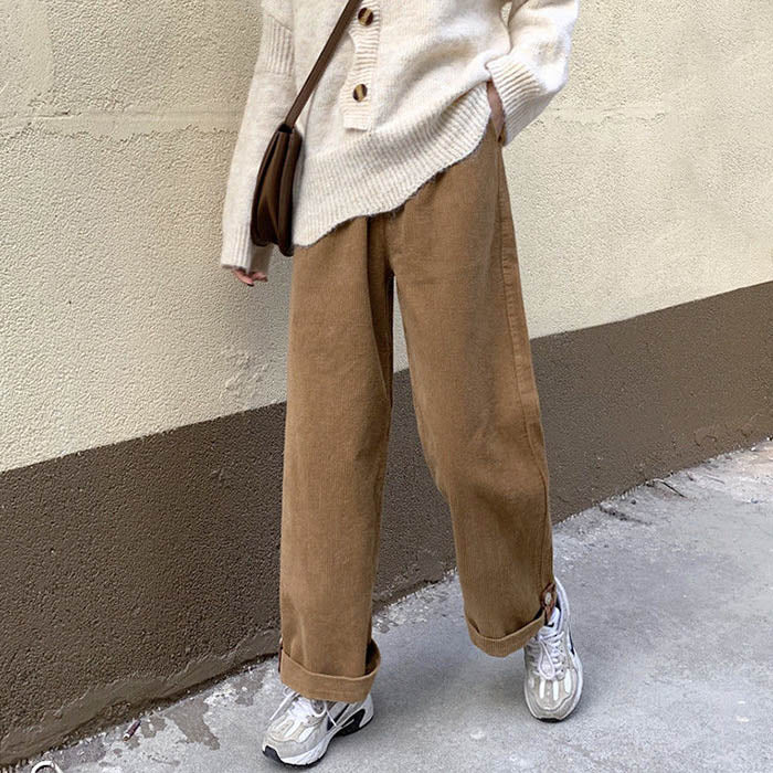 Y2K Fashion Cord Pants: Vintage Grunge Aesthetic with Comfy Style for Trendy Outfits