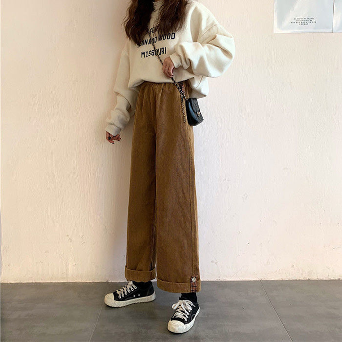Y2K Fashion Cord Pants: Vintage Grunge Aesthetic with Comfy Style for Trendy Outfits