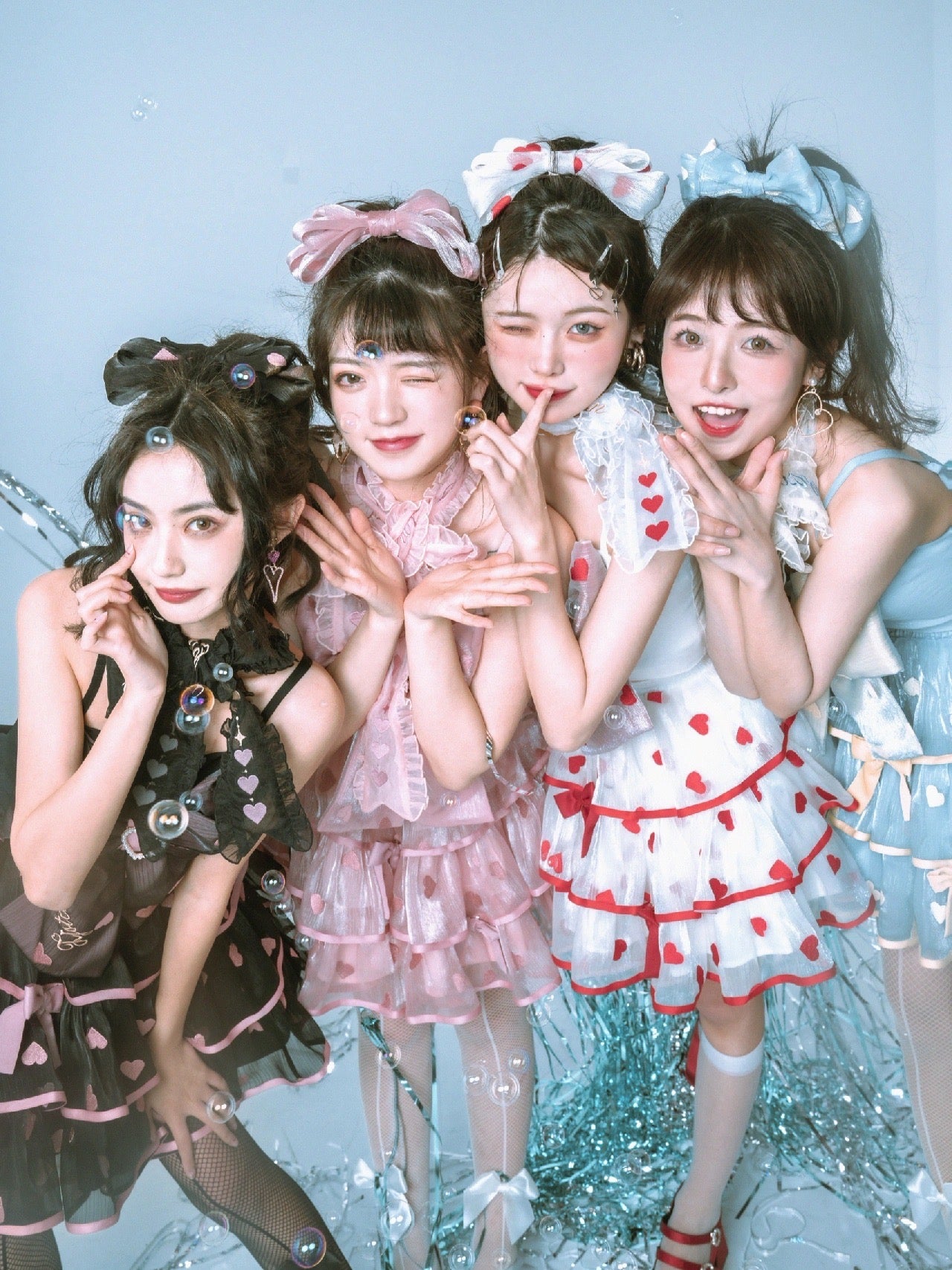 Y2K Fashion Dolly Dress Set - Cute Pastel Goth Aesthetic with 90s Grunge Vibes