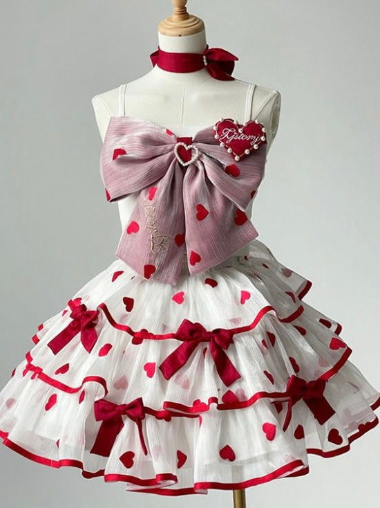 Y2K Fashion Dolly Dress Set - Cute Pastel Goth Aesthetic with 90s Grunge Vibes