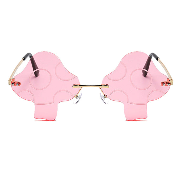 Y2K Fashion Psychedelic Mushroom Sunglasses - Cute Aesthetic Shades for Grunge & Coquette Styles
