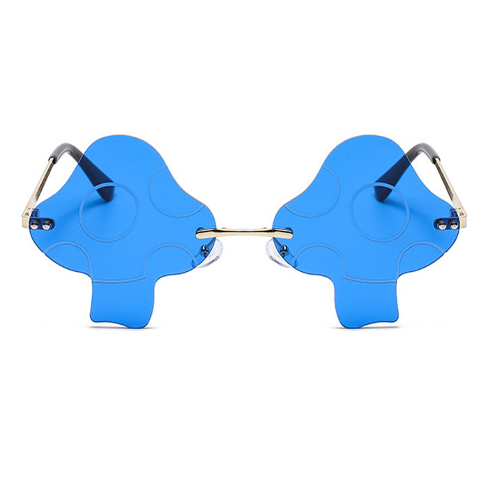 Y2K Fashion Psychedelic Mushroom Sunglasses - Cute Aesthetic Shades for Grunge & Coquette Styles